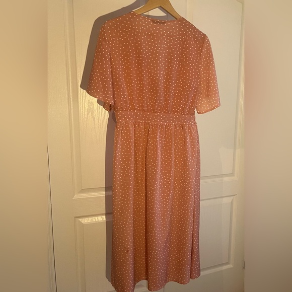 Shein Women’s Retro Pink Polka Dot Dress - Picture 3 of 4